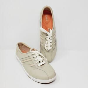 Keds Springy Steps Leather Stone Lace Up Oxford Shoes Size 7 Casual Business